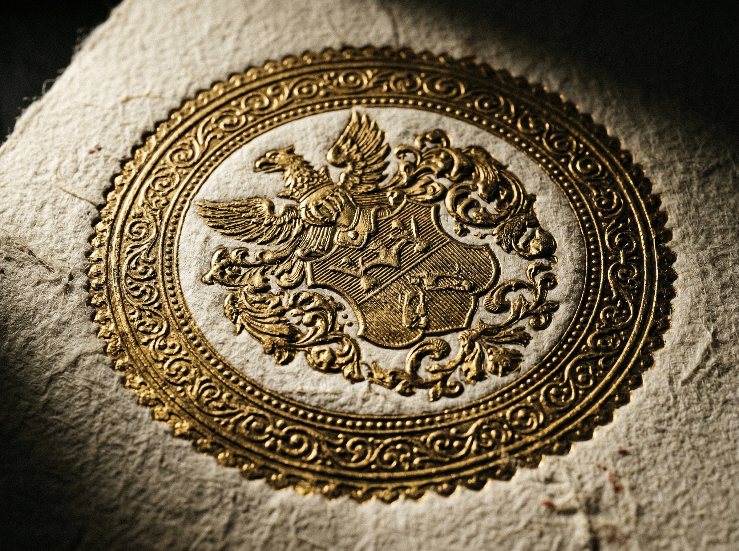 Birth Codex seal and microline detail